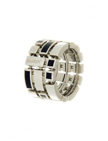 ANILLO SORTIJA SWATCH TALLA 14 QUADRILITA BLUE MUJER JRS043-7
