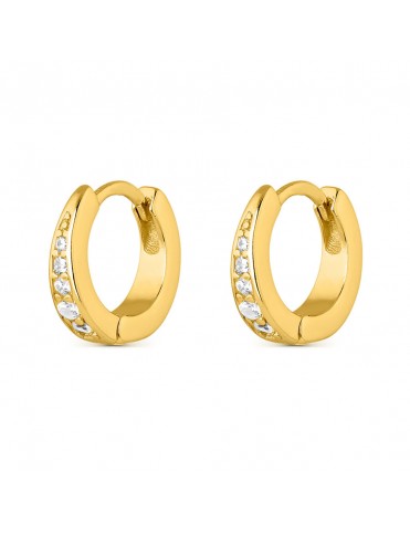 Pendientes de plata dorada...