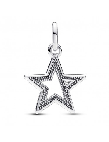 Charm de plata Pandora ME Medallón Estrella Brillante 793032C01