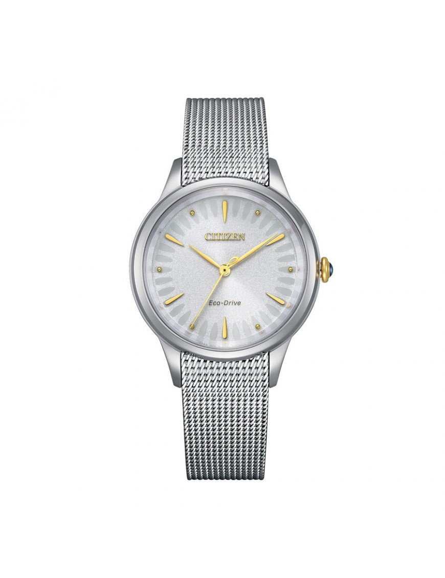Citizen BM8550-81A Orologio Uomo Eco-Drive - Quarzo, Quadrante Bianco, Cinturino Acciaio, Impermeabile 10 Bar