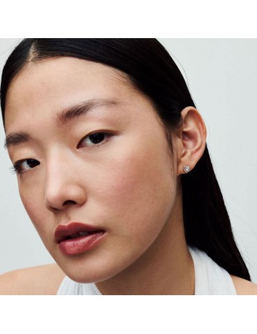 Pendientes Pandora Corazón Elevado Brillante 268427C01