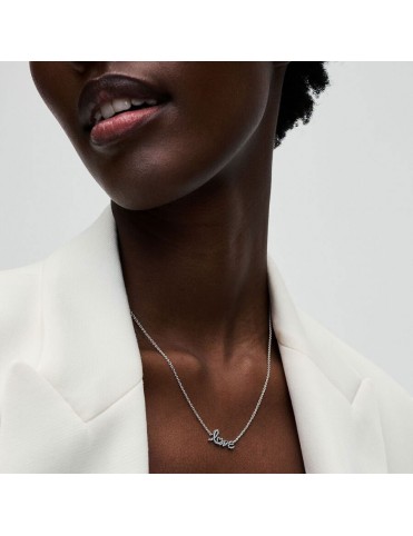 Collar Pandora de 45 cm Love Escrito a Mano Brillante 393076C01-45