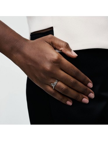 Anillo Pandora talla 14 Love Escrito a Mano 193058C00-54