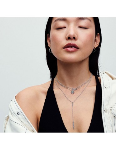 Collar Pandora Corazón Halo Brillante 393099C01-45