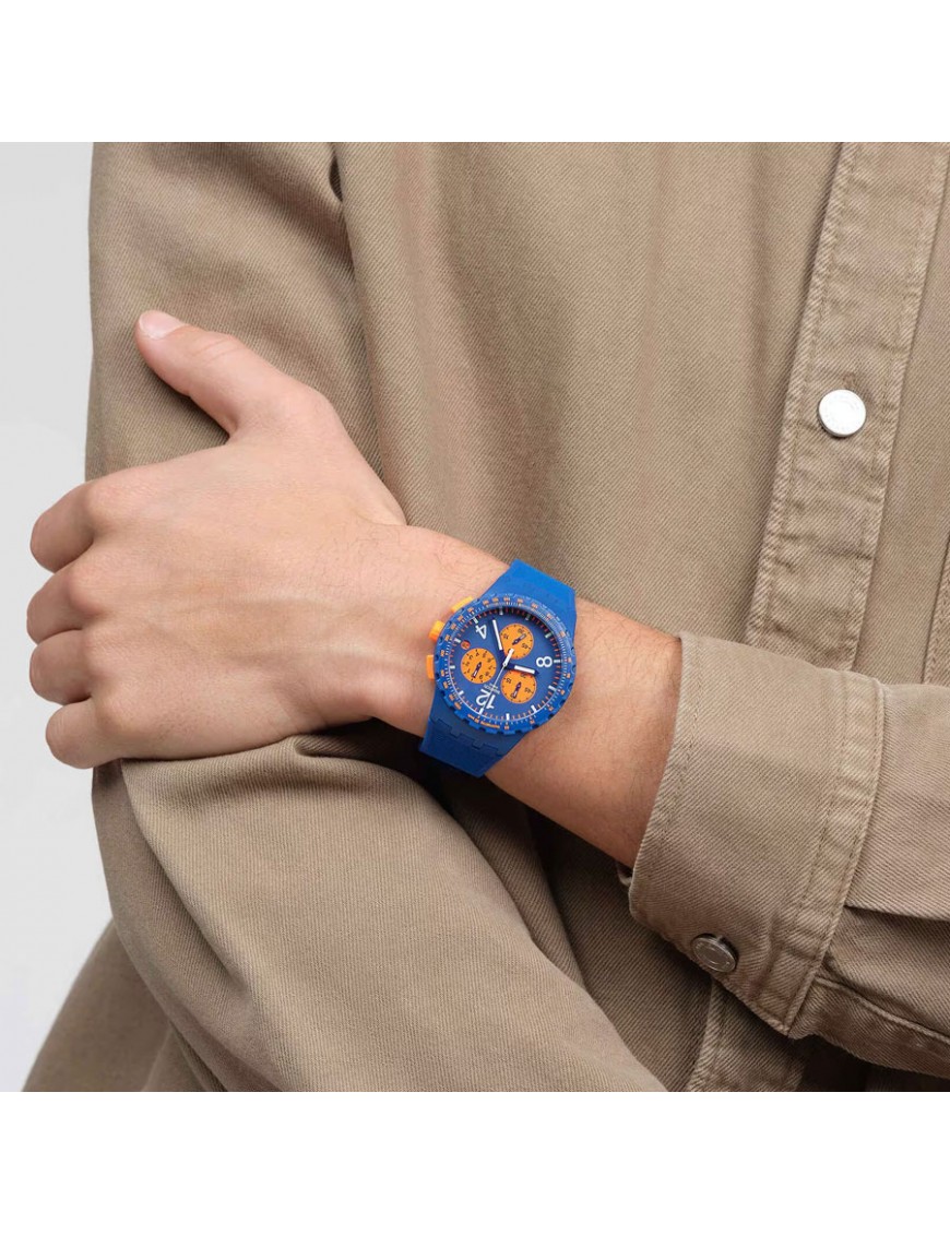 Reloj Swatch Hombre Chrono Plastic Camoblu SUSN414 - Joyería de Moda