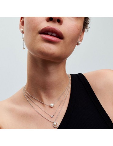 Collar Pandora Perla Cultivada de Agua Dulce y Pavé 393165C01-45