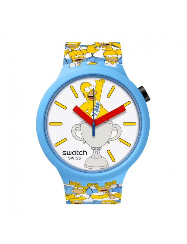 Reloj Swatch Best Dad Ever Los Simpson SB05Z100