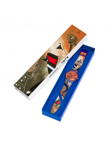 Reloj Swatch Miro's Women & Bird in the Moonlight SO29Z136