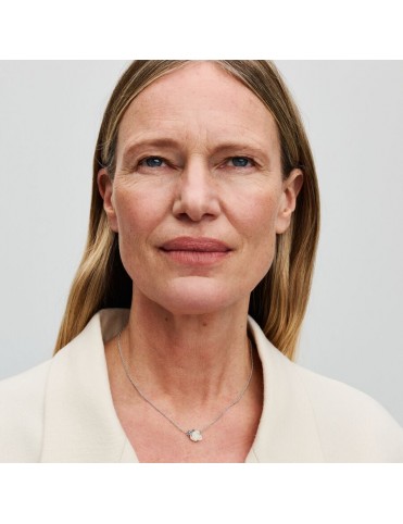 Collar Pandora Rosa Blanca Floreciendo 393206C01-45