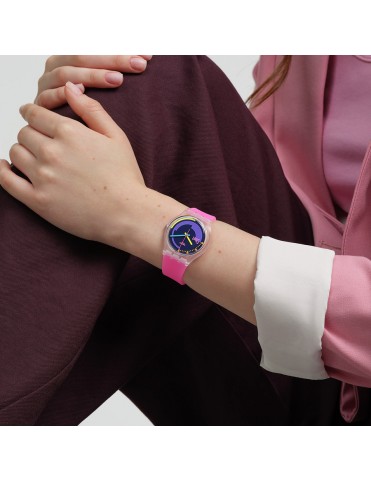 Reloj Swatch Neon Pink Podium SO28K111