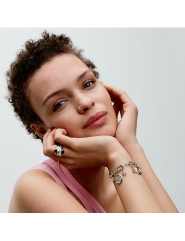 Anillo Talla 16 Pandora ME Mitad Sello Esmaltado 193325C01-56