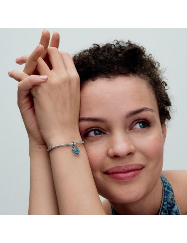 Charm Pandora Colgante de Cristal de Murano Azul Elefante 793339C01