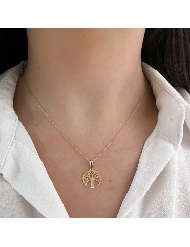 Collar Oro Amarillo 18Kts Árbol De La Vida 2702-CAD