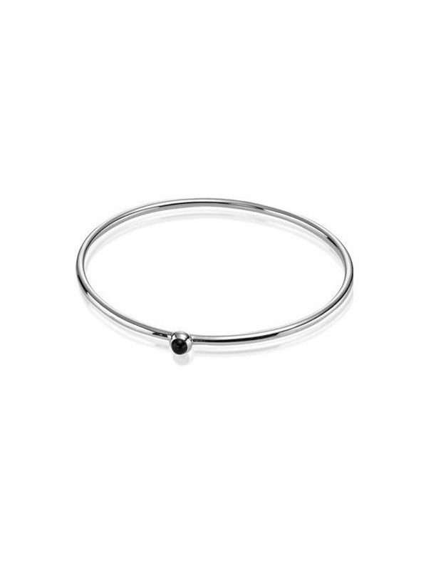 BRAZALETE PANDORA PLATA ONIX MUJER 49010O-2