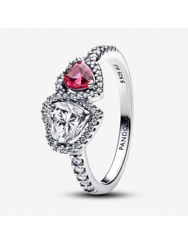 Anillo Pandora Halo Corazones 193662C01-56