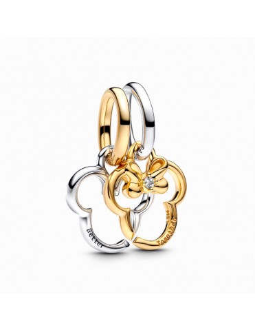 Charm Pandora Colgante Divisible Mickey & Minnie de Disney 763650C01