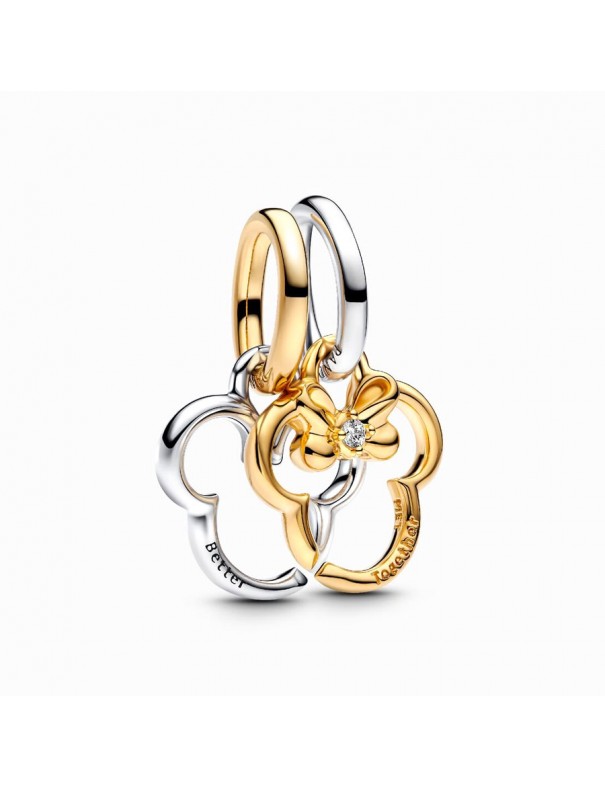 Charm Pandora Colgante Divisible Mickey & Minnie de Disney 763650C01