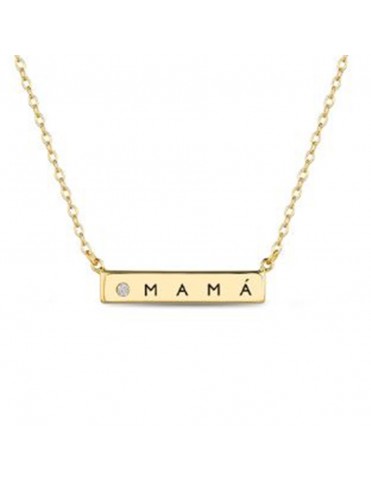 Collar Plata Chapada Mamá...