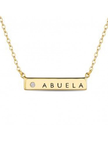 Collar Plata Chapada Abuela...