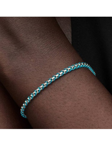 Pulsera Pandora Cadena Caja Cordón Azul 593816C01-18