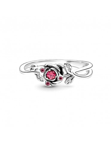 Anillo Pandora Rosa de la Bella y la Bestia de Disney 190017C01-56