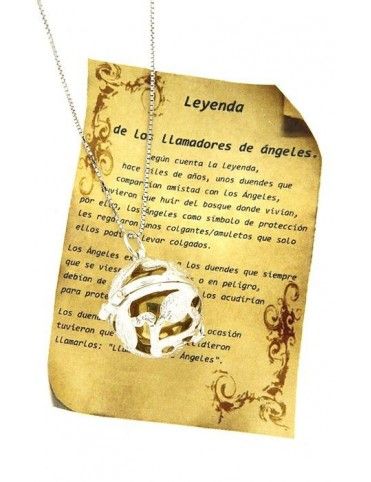 COLGANTE LLAMADOR DE ANGEL PLATA MUJER PC3414