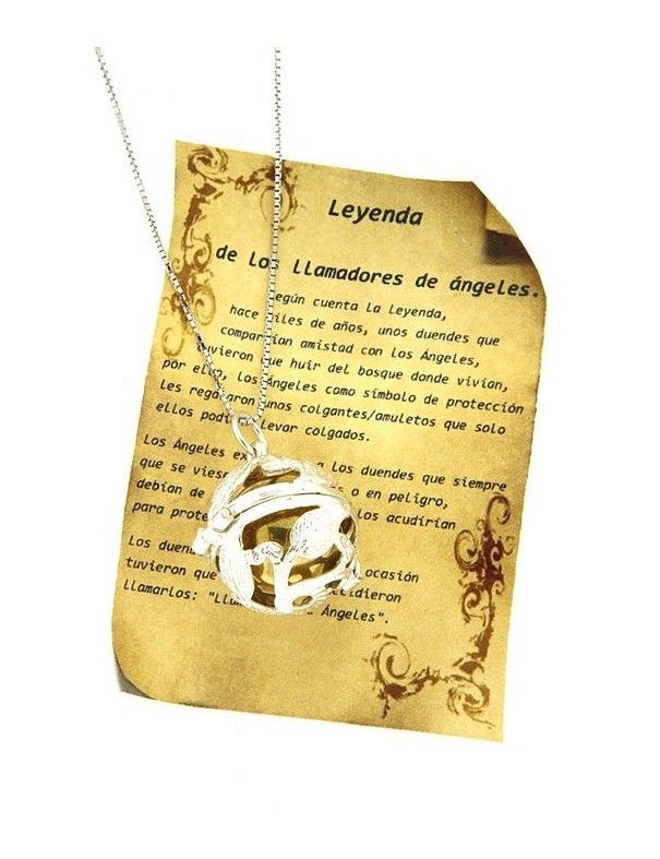 COLGANTE LLAMADOR DE ANGEL PLATA MUJER PC3414