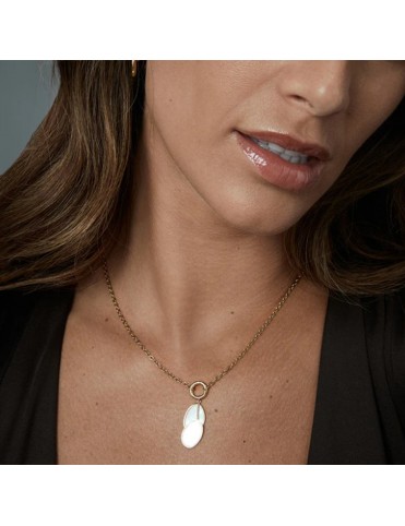 Collar Viceroy Acero Dorado con Colgantes de Madre Perla 14321C01012