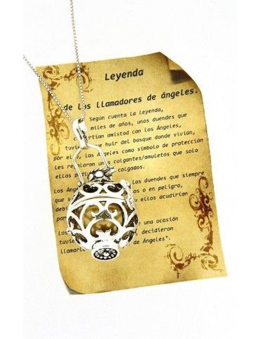 COLGANTE LLAMADOR DE ANGEL PLATA MUJER PC3571