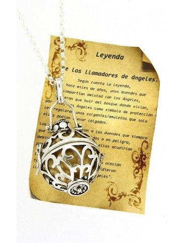 COLGANTE LLAMADOR DE ANGEL PLATA MUJER PC3575
