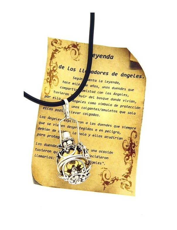 COLGANTE LLAMADOR DE ANGEL PLATA MUJER PC3411