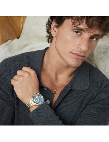 Collar Viceroy Hombre Acero Dorado Cadena 14342C01012