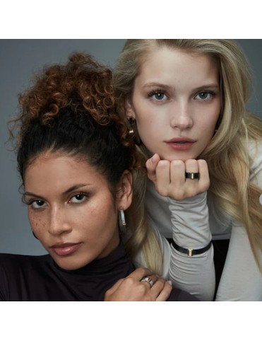 Anillo Viceroy Mujer Acero Negro y Dorado 15194A01810