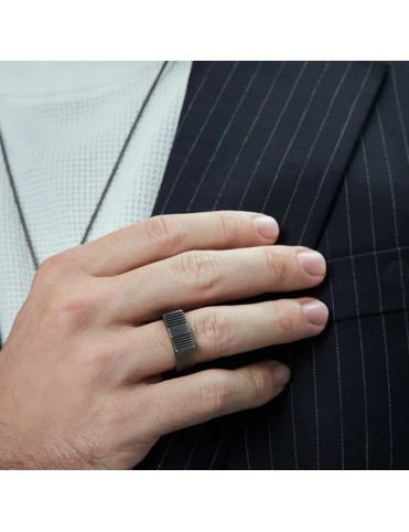 Anillo Viceroy Hombre Acero Tipo Sello 75432A02400