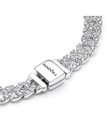 Pulsera Pandora Cadena Cubana de Pavé 593008C01-18