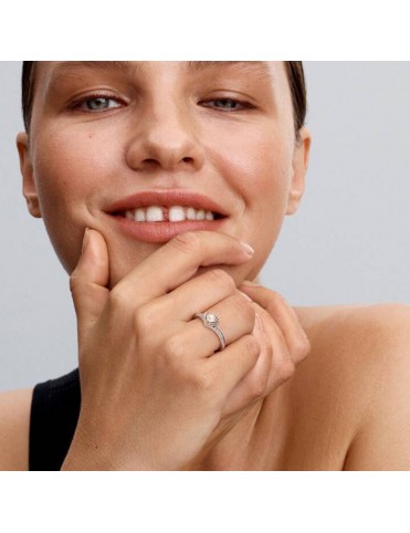 Anillo Pandora Perla Cultivada de Agua Dulce Tratada Concha Princesa Ariel de Disney 193654C01-56