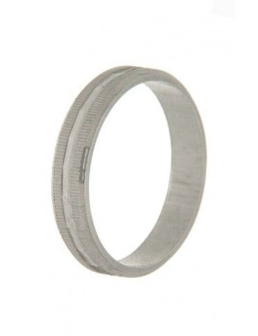 ANILLO ALIANZA PLATA LAPIDADA 3,5MM AL-MF12