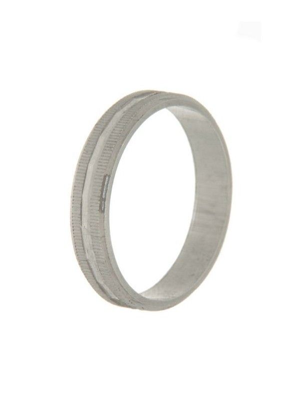 ANILLO ALIANZA PLATA LAPIDADA 3,5MM AL-MF12
