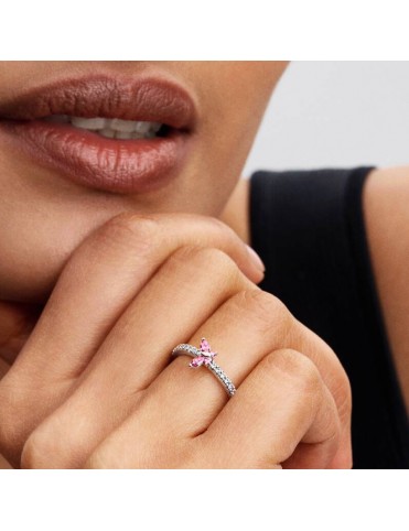 Anillo Pandora Mariposa Rosa Brillante 194269C02-52