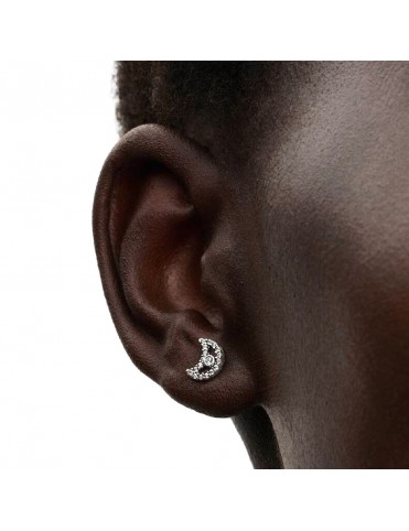 Pendientes Pandora de Botón Luna Brillante 294257C01