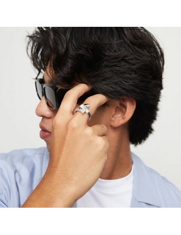 Anillo UNO de 50 Bañado en Plata de Ley ANI0832MTL00015