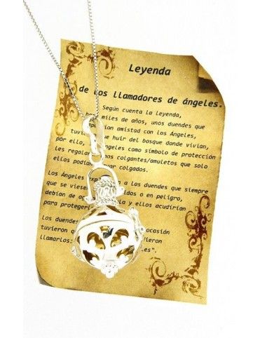COLGANTE LLAMADOR DE ANGEL PLATA MUJER 25/197