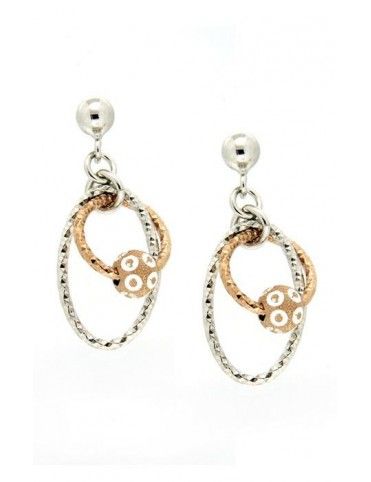 PENDIENTES PLATA BICOLOR MUJER OR P6CD