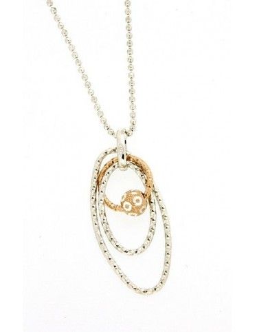 COLGANTE PLATA BICOLOR BEAD 8L00 P6CD