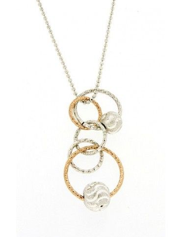 COLGANTE PLATA BICOLOR MUJER BEAD 8L00 Y3PT