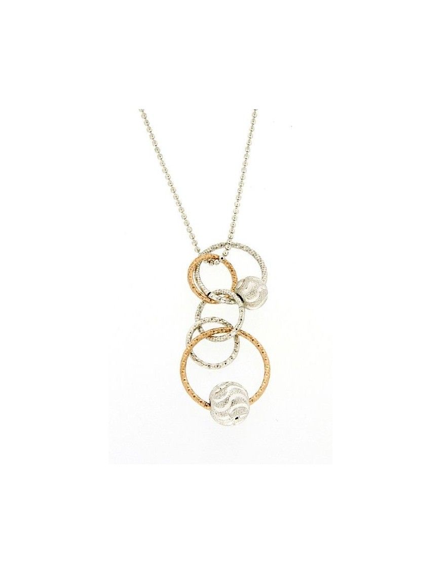 COLGANTE PLATA BICOLOR MUJER BEAD 8L00 Y3PT