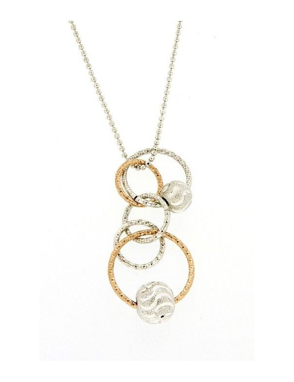 COLGANTE PLATA BICOLOR MUJER BEAD 8L00 Y3PT
