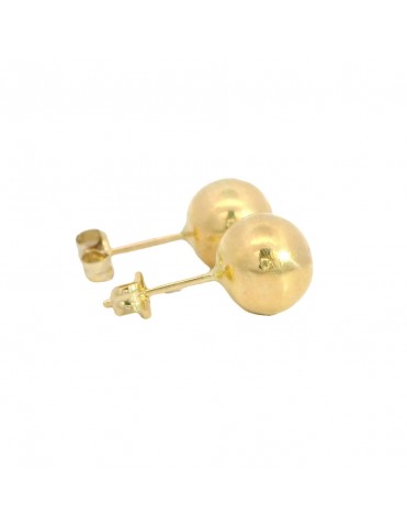 Pendientes Oro Bola Lisa 9853