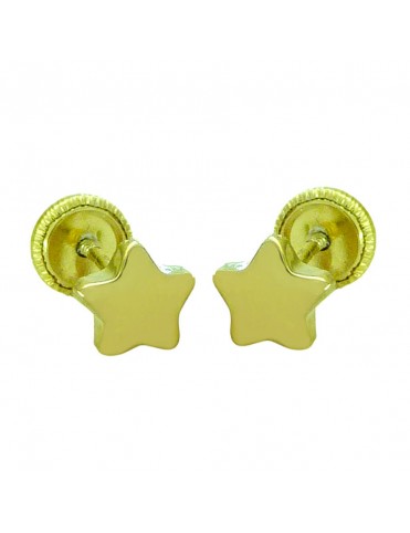 Pendientes Oro Estrella 7mm...