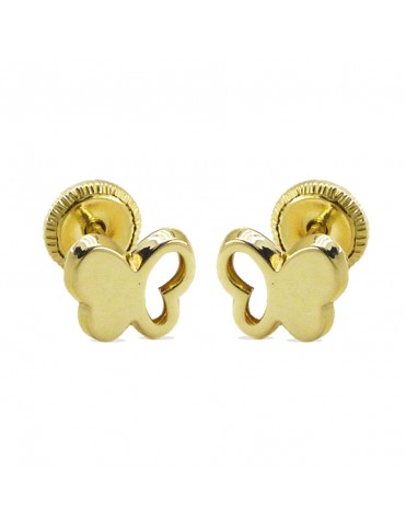 Pendiente Oro Mariposa...